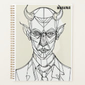 Bauhaus Devil Line Art Planner (Voorkant)