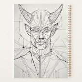Bauhaus Devil Line Art Planner (Achterkant)