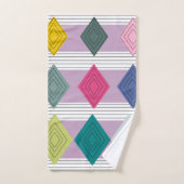 Bauhaus Diamond Quilt Bad Handdoek (Handdoek)