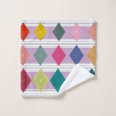 Bauhaus Diamond Quilt Bad Handdoek (Wasdoekje)