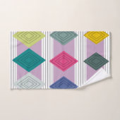Bauhaus Diamond Quilt Bad Handdoek (Handdoek)