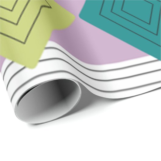 Bauhaus Diamond Quilt Cadeaupapier (Rol Hoek)