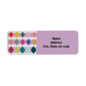 Bauhaus Diamond Quilt Etiket (Voorkant)