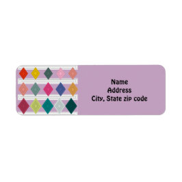 Bauhaus Diamond Quilt Etiket