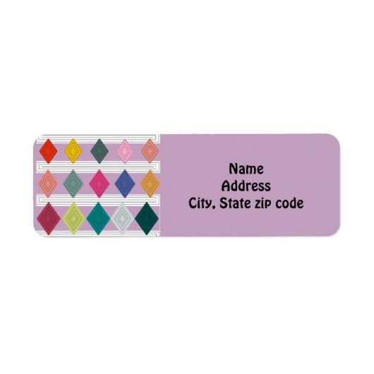 Bauhaus Diamond Quilt Etiket (Voorkant)