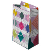 Bauhaus Diamond Quilt Klein Cadeauzakje (Voorkant Gekanteld)