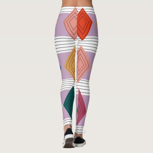 Bauhaus Diamond Quilt Leggings (Achterkant)
