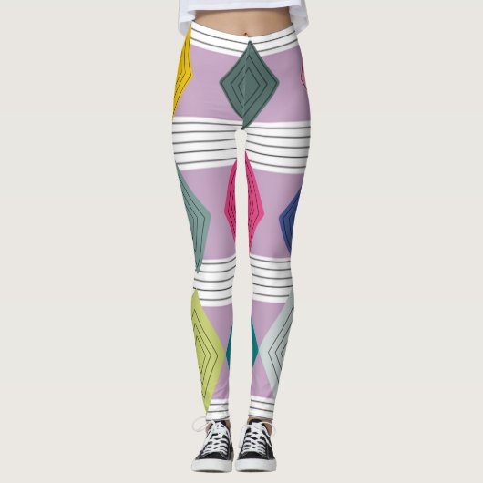 Bauhaus Diamond Quilt Leggings (Voorkant)