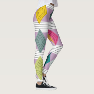 Bauhaus Diamond Quilt  Leggings