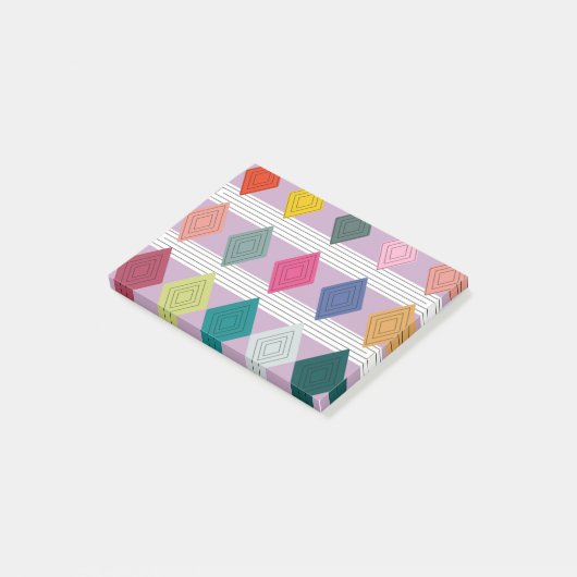 Bauhaus Diamond Quilt Post-it® Notes (Schuin)