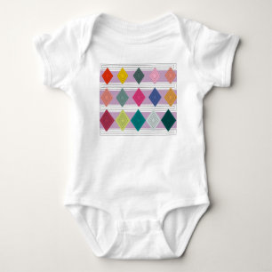 Bauhaus Diamond Quilt  Romper