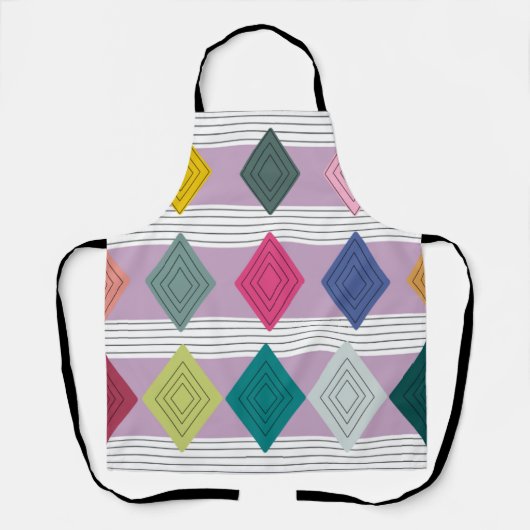 Bauhaus Diamond Quilt Schort (Voorkant)