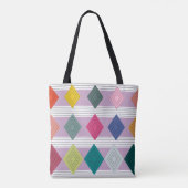 Bauhaus Diamond Quilt Tote Bag (Achterkant)
