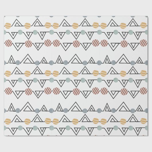 Bauhaus-driehoeken Cadeaupapier (Vlak)