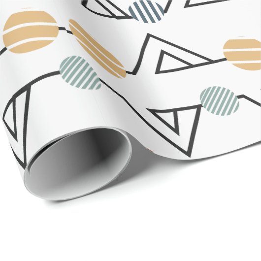 Bauhaus-driehoeken Cadeaupapier (Rol Hoek)