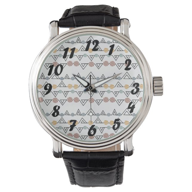 Bauhaus-driehoeken Horloge (Voorkant)