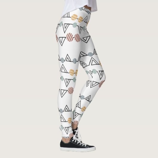 Bauhaus-driehoeken Leggings (Rechts)