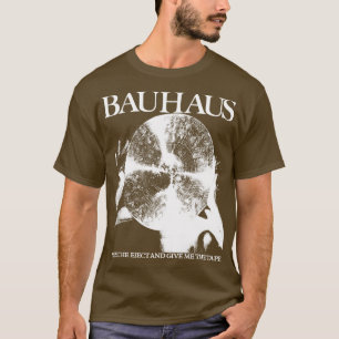 Bauhaus drukt op het uitwerpen en geef me de tape t-shirt