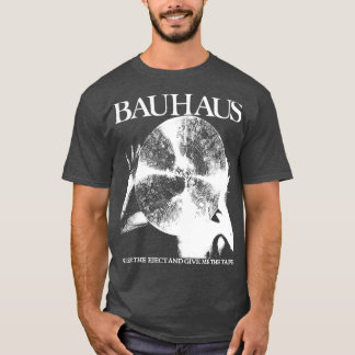 Bauhaus drukt op het uitwerpen en geef me de tape t-shirt