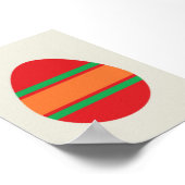 Bauhaus Easter Egg Illustratie – Moderne Geometris Poster (Hoek)