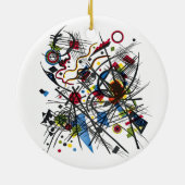 Bauhaus Elegance - Kandinsky's meesterwerk Keramisch Ornament (Achterkant)
