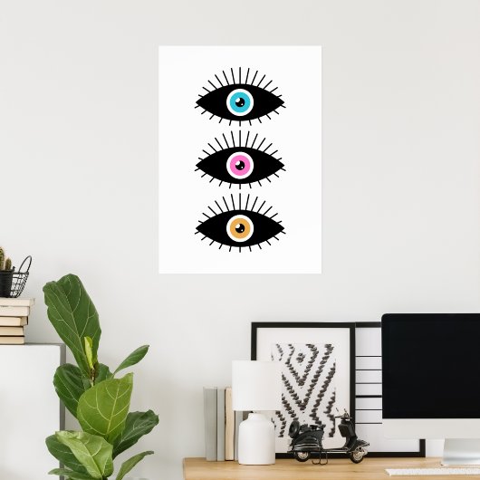 Bauhaus Eyes Poster (Thuiskantoor)