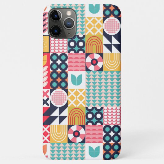 Bauhaus Floral Geometrische iPhone / iPad case (Achterkant)