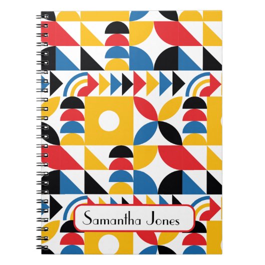 Bauhaus Geïnspireerd door hedendaagse middeleeuwse Notitieboek (Voorkant)