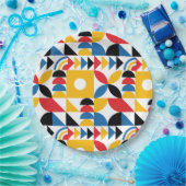 Bauhaus Geïnspireerd door hedendaagse middeleeuwse Papieren Bordje (Feest)