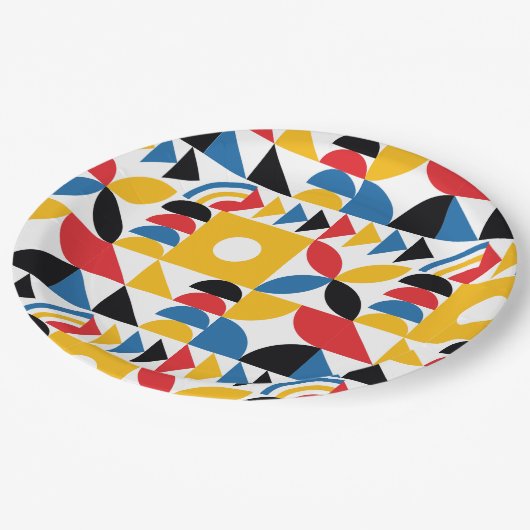 Bauhaus Geïnspireerd door hedendaagse middeleeuwse Papieren Bordje (Gekanteld)