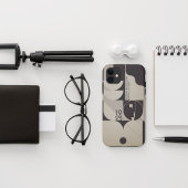 Bauhaus Geïnspireerd geometrisch patroon Case-Mate iPhone Case