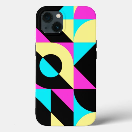 Bauhaus Geïnspireerd geometrisch patroon Case-Mate iPhone Case (Achterkant)
