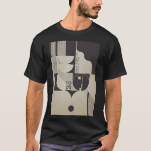 Bauhaus Geïnspireerd geometrisch patroon T-shirt