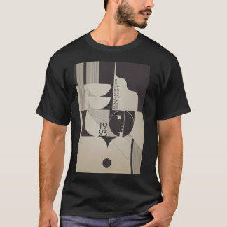 Bauhaus Geïnspireerd geometrisch patroon T-shirt