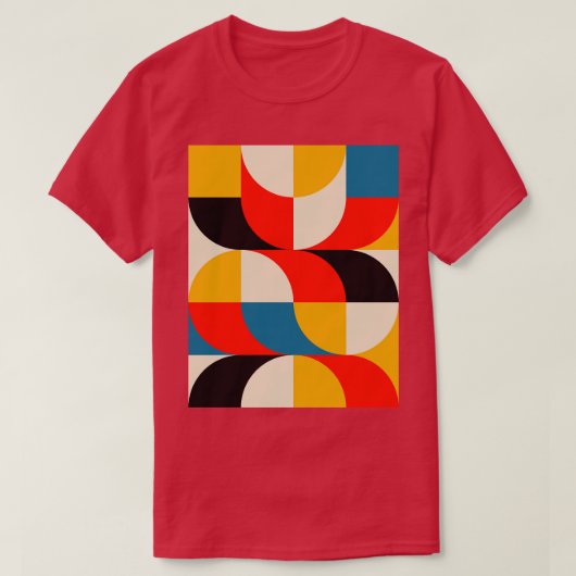 Bauhaus geïnspireerd patroon 1 t-shirt (Design voorkant)