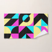 Bauhaus Geïnspireerde Geometrische patroondoekset Bad Handdoek (Handdoek)