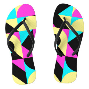 Bauhaus Geïnspireerde geometrische patroonteenslip Teenslippers