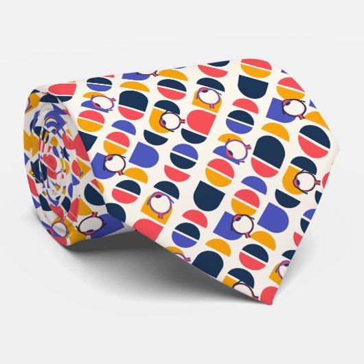 Bauhaus Geïnspireerde oftalmologie Stropdas (Opgerold)