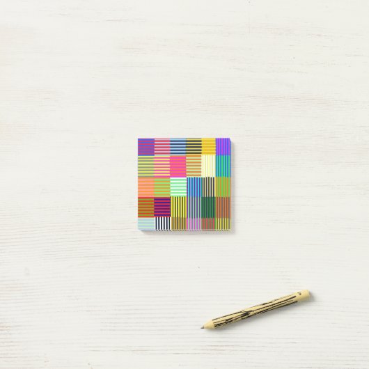 Bauhaus Geïnspireerde Optica Post-it® Notes (Op bureau)