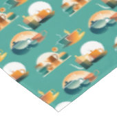 Bauhaus Geïnspireerde Retro Coffee Tafelkleed (Gekanteld)