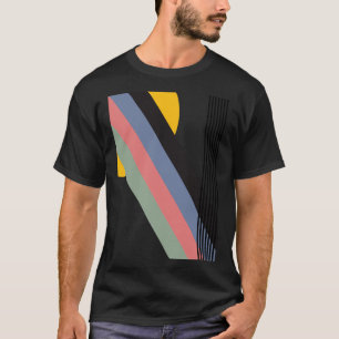 Bauhaus geïnspireerde tentoonstellingsprint t-shirt