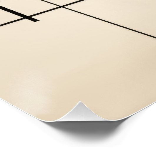 Bauhaus Geometric Abstract Composition Perfect Poster (Hoek)