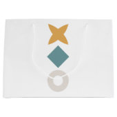 Bauhaus Geometric Baby Shower Large Gift Bag Groot Cadeauzakje (Voorkant)