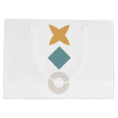 Bauhaus Geometric Baby Shower Large Gift Bag Groot Cadeauzakje (Achterkant)