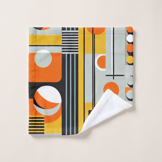 Bauhaus Geometric Design 01 Ideaal voor Bad Handdoek (Wasdoekje)