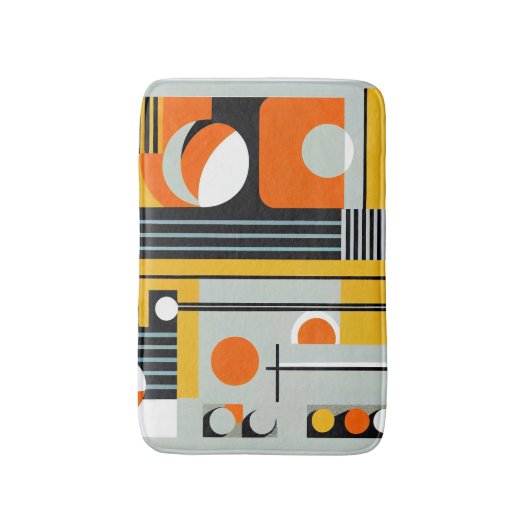 Bauhaus Geometric Design 01 Ideaal voor Badmat (Voorkant Verticaal)