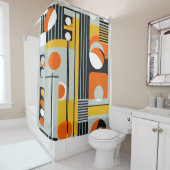 Bauhaus Geometric Design 01 Ideaal voor Douchegordijn (In situ)