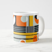 Bauhaus Geometric Design 01 Ideaal voor Grote Koffiekop (Voorkant rechts)