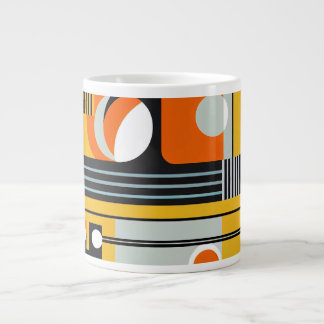 Bauhaus Geometric Design 01 Ideaal voor Grote Koffiekop