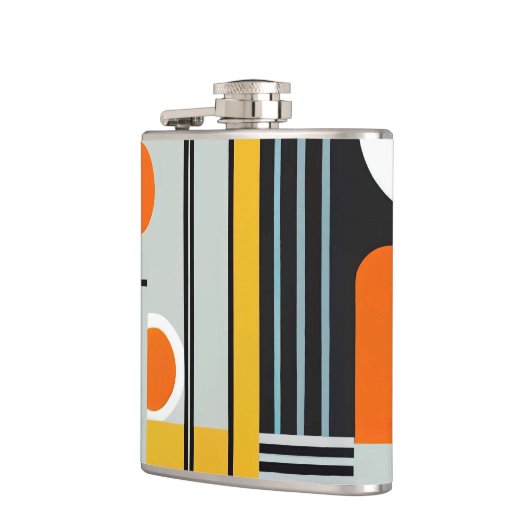 Bauhaus Geometric Design 01 Ideaal voor Heupfles (Links)